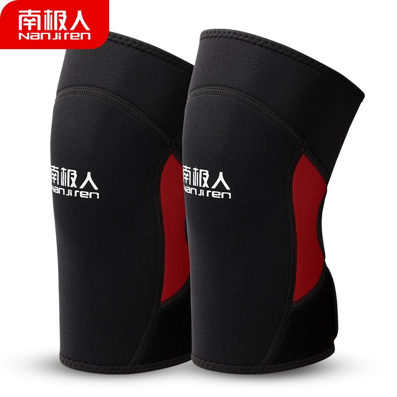 Antarctica warm knee pads men and women winter windproof cold joint protection old cold legs cycling sports outdoor running equipment protective gear n2e0x066073 black red