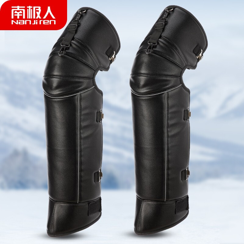 Antarctica motorcycle knee protection and leg protection winter warm, windproof and cold proof Plush thickened men's and women's bicycle electric vehicle motorcycle protective gear anti fall riding leg cover n2e0x085203 black