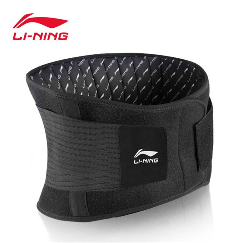 Li Ning Sports belt breathable fitness men's and women's eight support strips lumbar disc prominent lumbar muscle strain waist protection 954-1 M