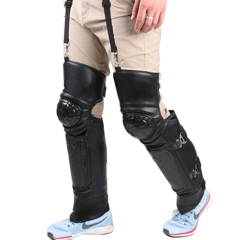 Haolebao saigang shell anti falling and warm, lengthened knee protection, motorcycle electric vehicle protector, outdoor riding, windproof, four seasons men and women send anti-skid off hook sling