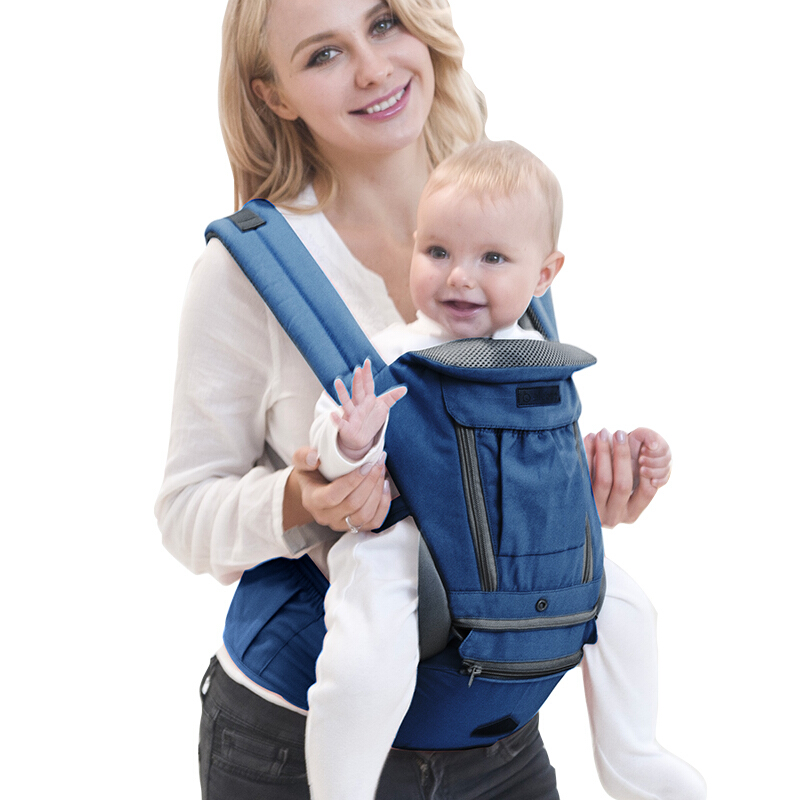 Aibaoshi baby strap multifunctional waist stool multifunctional breathable holding strap m138 deep sea blue