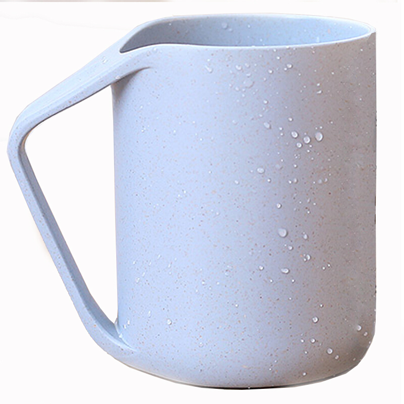 Xinqin travel creative Wash Cup wheat dental bowl set brush cup couple plastic gargle cup Nordic blue