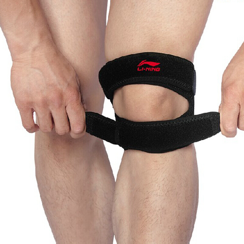 Li Ning Li-Ning single pack men's and women's basketball badminton running fitness dual track compression fixed patella belt sports knee protector aqah256-1 one size