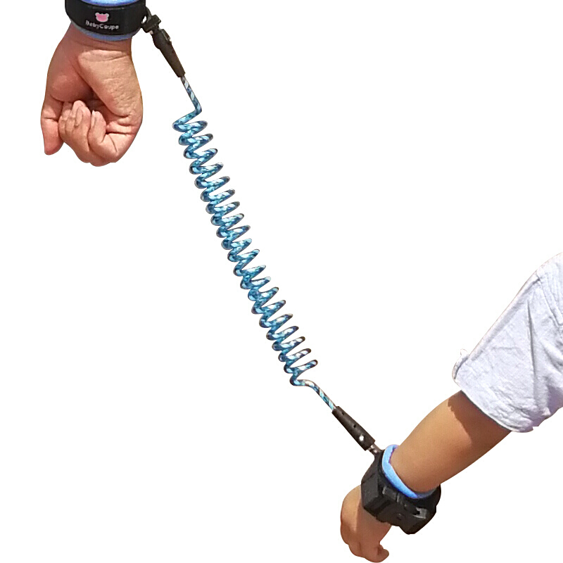 Aibaoshi anti loss bracelet with children's anti loss traction rope for safe going out reflective rope blue 2m