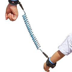 Aibaoshi anti loss bracelet with children's anti loss traction rope for safe going out reflective rope blue 2m