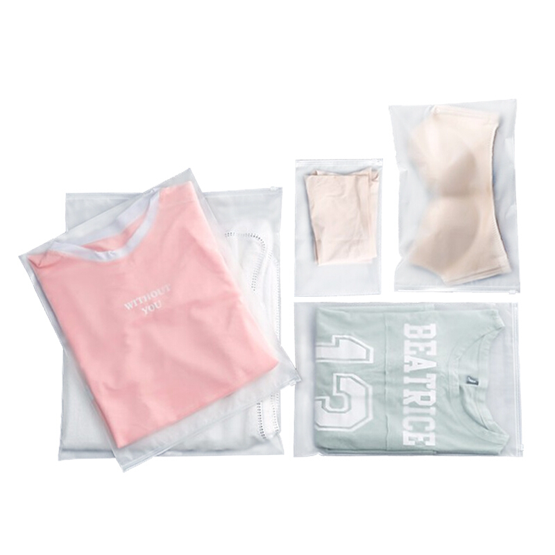 Bangini travel storage bag luggage and clothes sorting bag translucent frosted bag thickened plastic wash bag super large 5 plus large 5