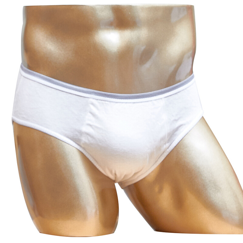 Xinqin travel disposable underwear men's pure cotton double file thickened underwear XXL 4 Pack