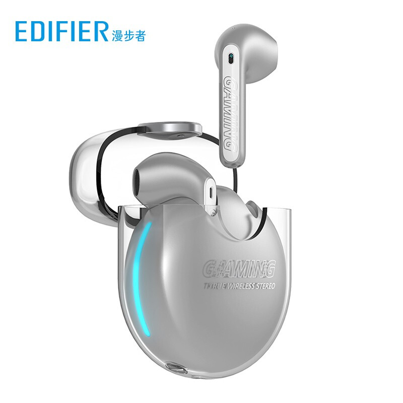 Edifier Hecate gm5 ultimate true wireless TWS Bluetooth headset semi in ear game music sports headset waterproof Apple Huawei Xiaomi space Silver