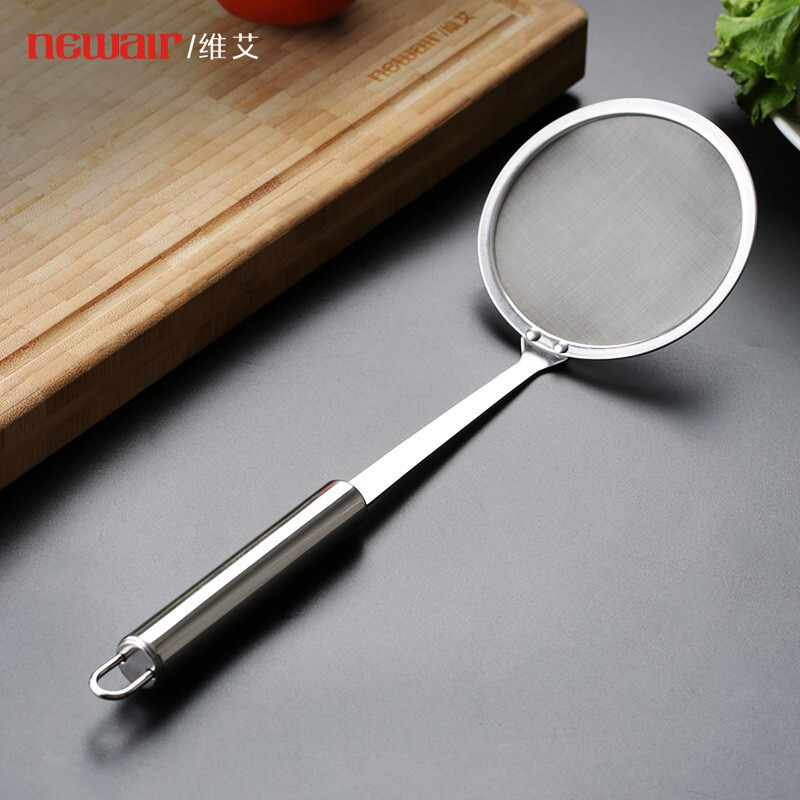 NewAir 304 stainless steel oil separator oil filter screen superfine baby juice baby food supplement net spoon oil filter spoon small
