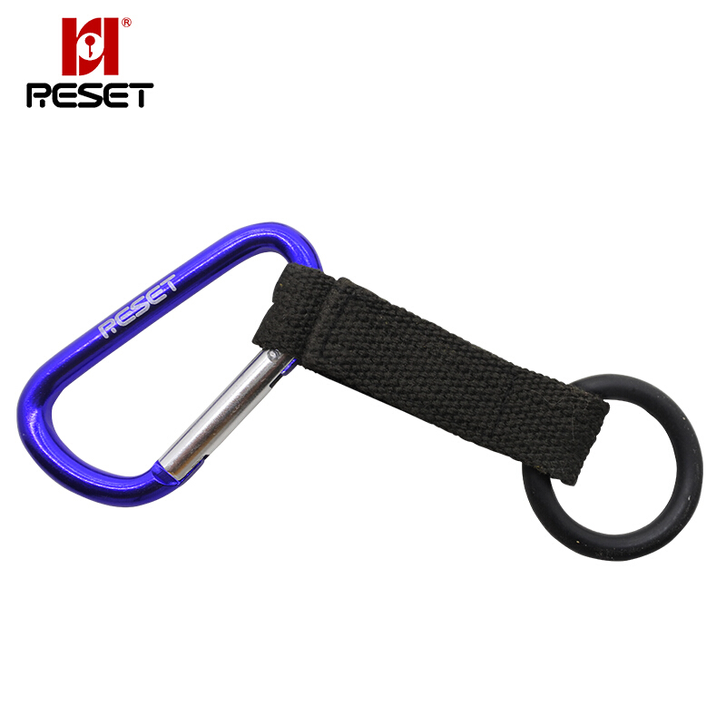 Reset rst-210 key chain backpack buckle outdoor safety hook red and blue