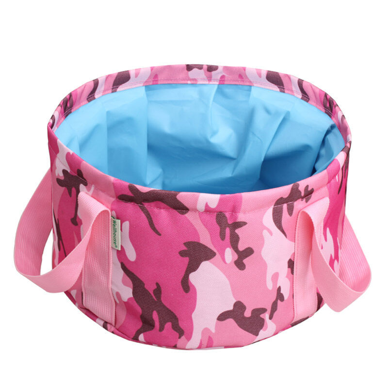Bangini folding basin Travel Portable washbasin outdoor camping bucket travel products foot washing basin camouflage red