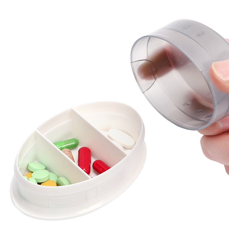 American pack all medicine box portable small medicine box [FDA certified] medicine storage box sub packaging box sealed plastic partition storage box transparent