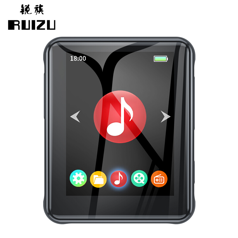 Ruizu x85 external plug-in card full screen MP3 HD lossless player MP4 e-book student Mini Walkman portable sports lyrics synchronization