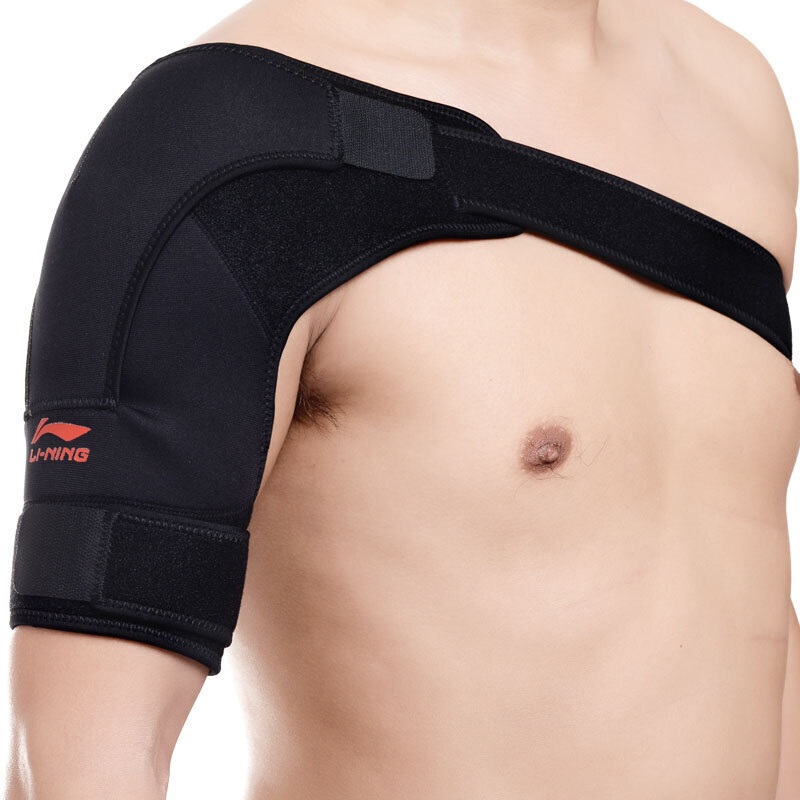 Li Ning Li-Ning single pack basketball badminton fitness training adjustable breathable compression sports shoulder protector aqah174-2 right shoulder size