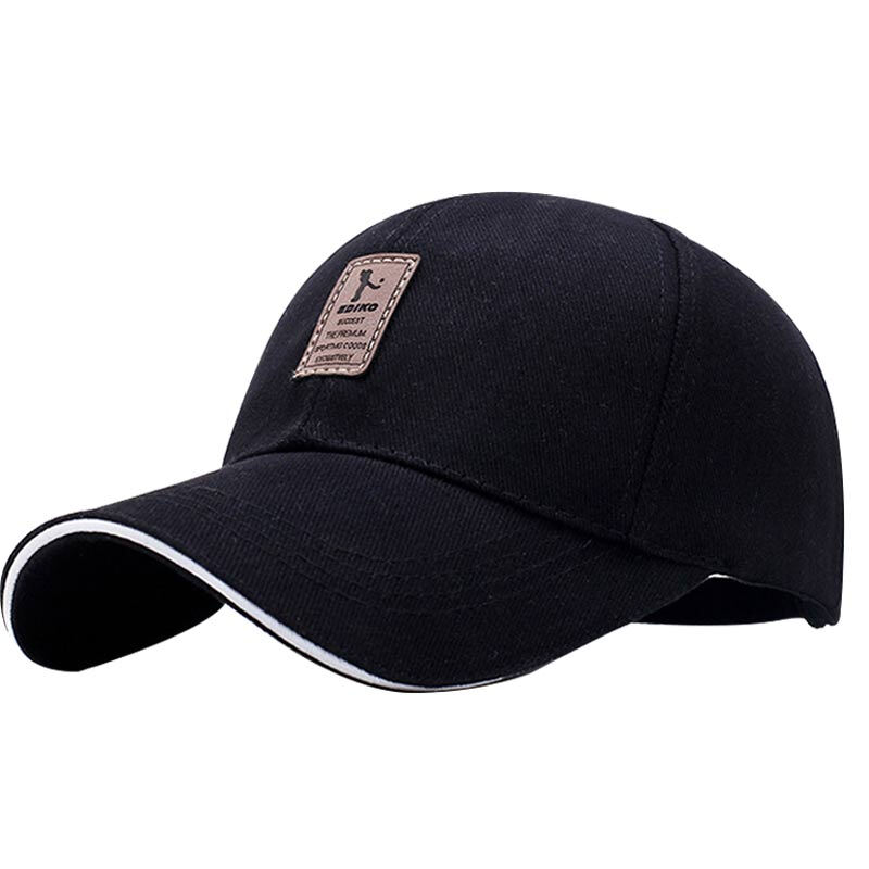 Glo-story baseball cap men's outdoor sports versatile casual frosted sun hat mmz814105 black