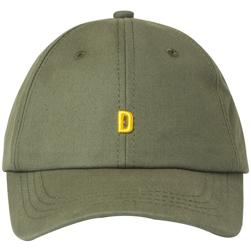 Hanshop hat men's and women's same baseball cap letter embroidered couple duck tongue cap outdoor sunscreen sunshade hat Street hip hop hat hsm85 one size adjustable military green