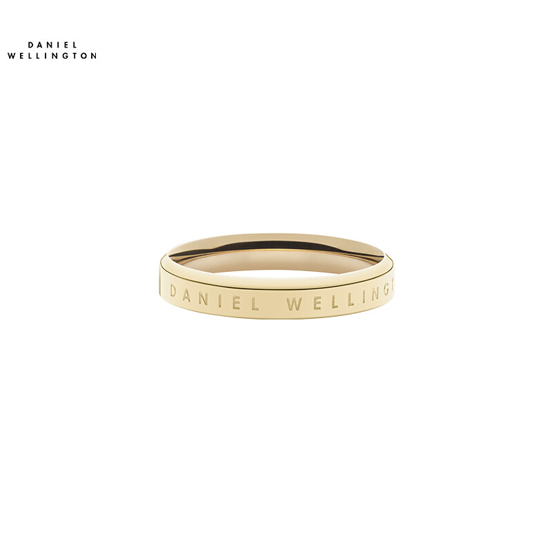 Daniel Wellington DW Ring Jewelry simple gold men's and women's pair ring couple ring size: 17 (Chinese size) dw00400083
