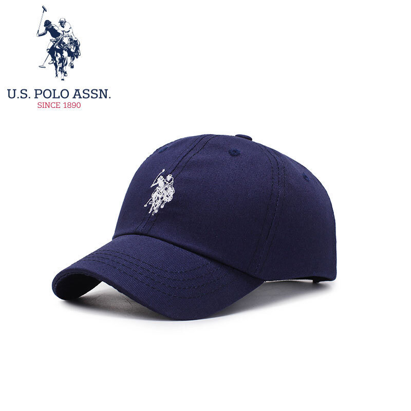 U. S.polo Assn. Children's baseball cap boys and girls 4-10 years old general quality cotton children's sun shading and sweat absorbing cap gift box smzoo-60006 Tibetan blue