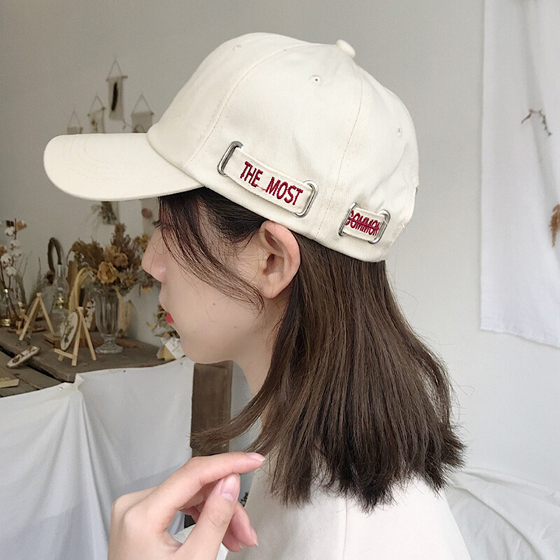 Hautton outdoor baseball hat men's four seasons fishing men's and women's lovers' style versatile long brim spring and summer duck tongue hat sun hat 9492mz040 m white