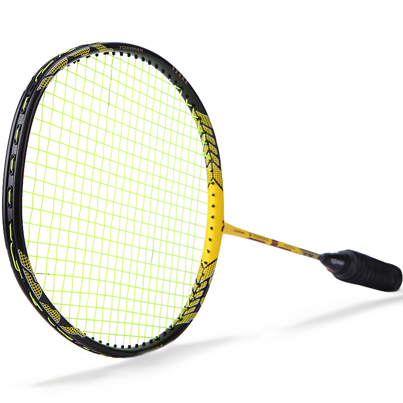 Youdiman yodiman badminton racket 4U secondary molding 30lb all carbon V5 single racket (threaded 25lb, wrapped with hand glue)