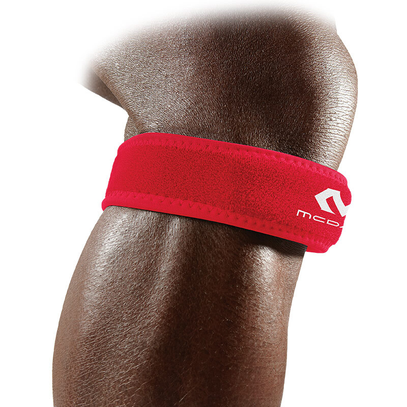 McDavid 414-sc patellar tendon protection jumping knee climbing running basketball badminton tennis patella with sports knee pad red one size