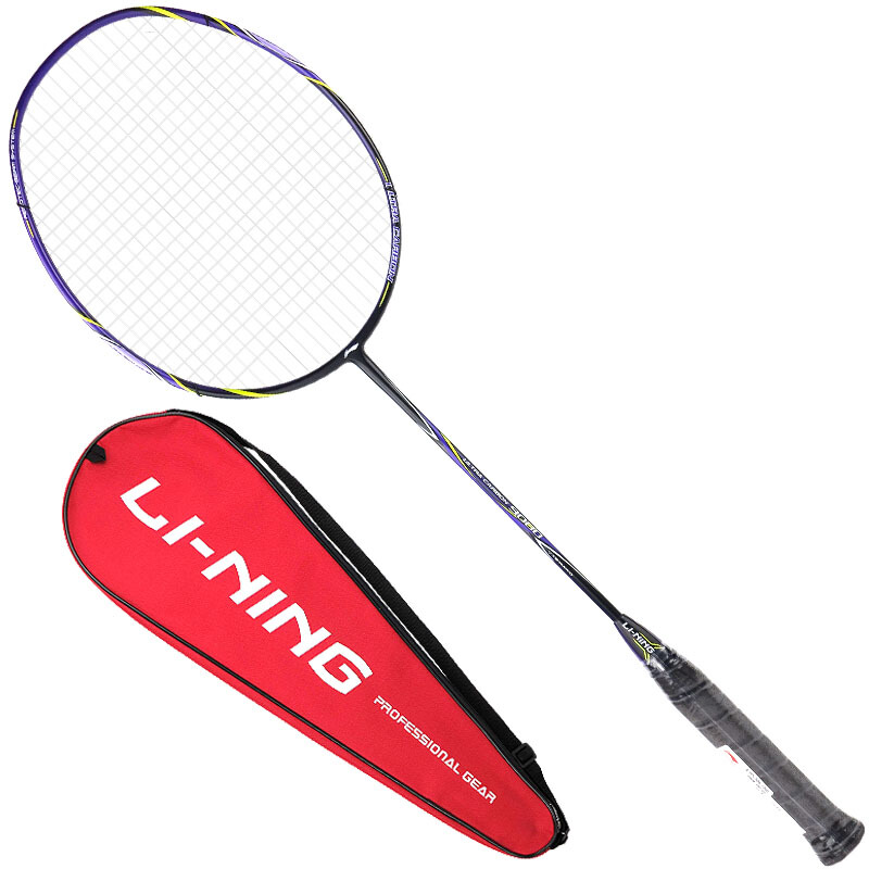 Li Ning Li-Ning junior intermediate advanced all carbon badminton racket single shot hc1900 purple (threaded)
