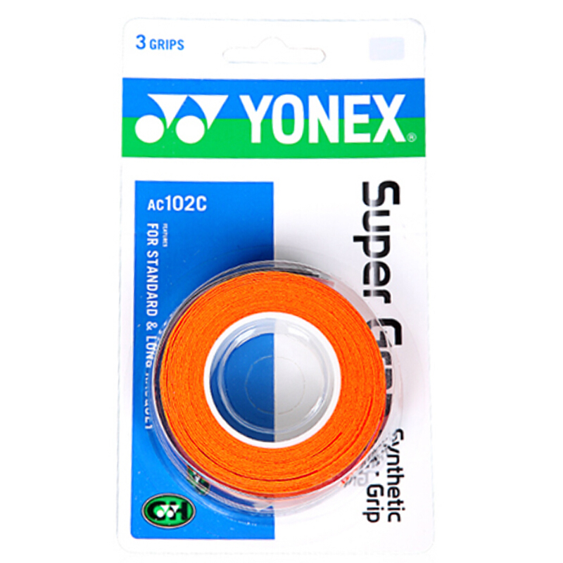 UNIX yonex badminton racket sweat absorbing band handshake glue ac-102c-451 dark orange three pack