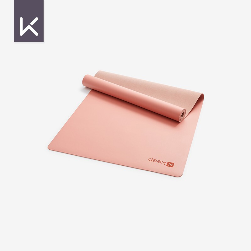 Keep natural rubber two-color yoga mat 183 * 66cm fitness anti slip high appearance quality floor mat professional 3mm thick coral powder