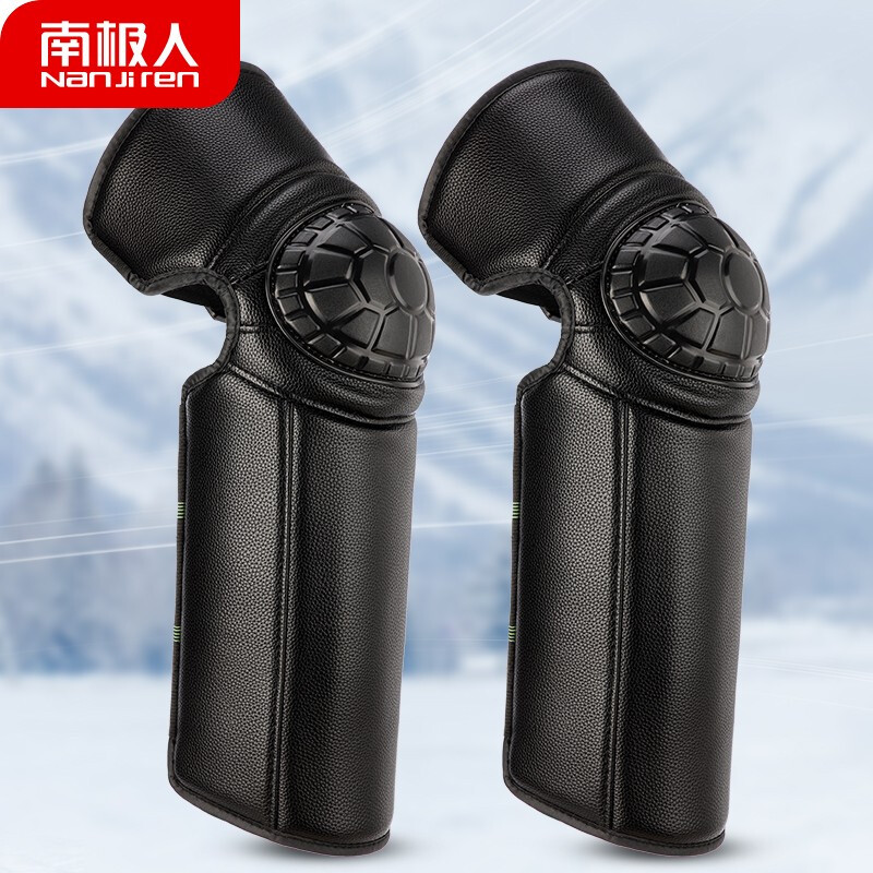 Antarctica motorcycle knee and leg protection men and women winter warm windproof cold proof Plush thickened bicycle electric vehicle motorcycle protector fall proof riding leg cover n2e0x085213 Black Medium Length