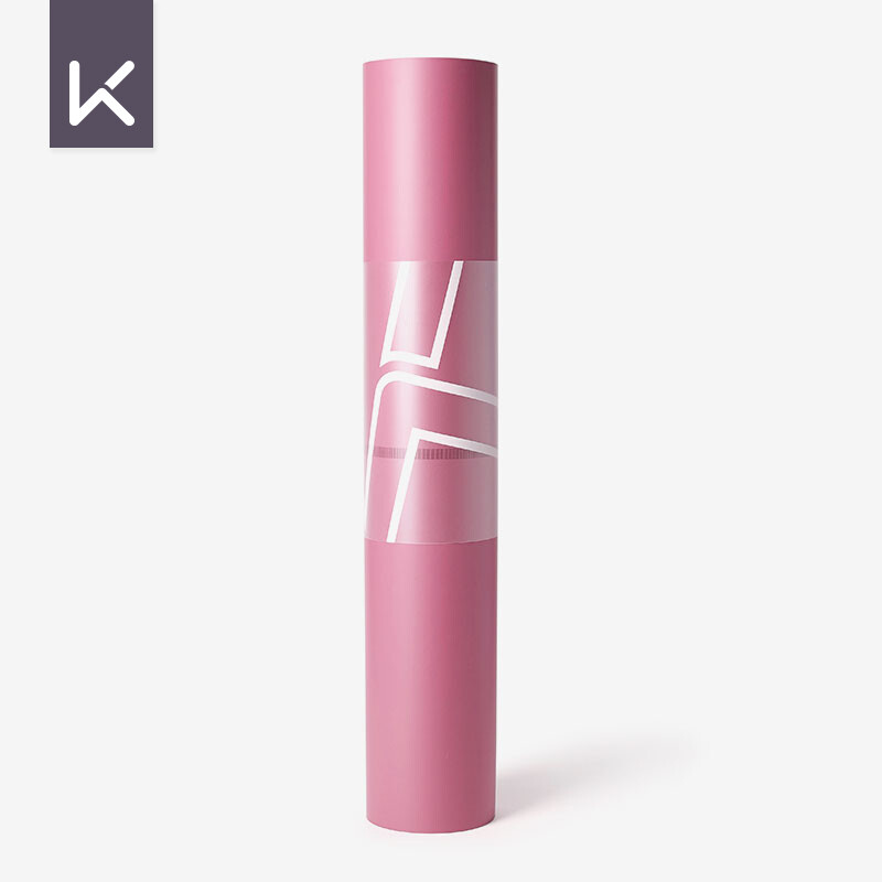 Keep posture line yoga mat natural rubber anti slip stable fitness mat cherry powder