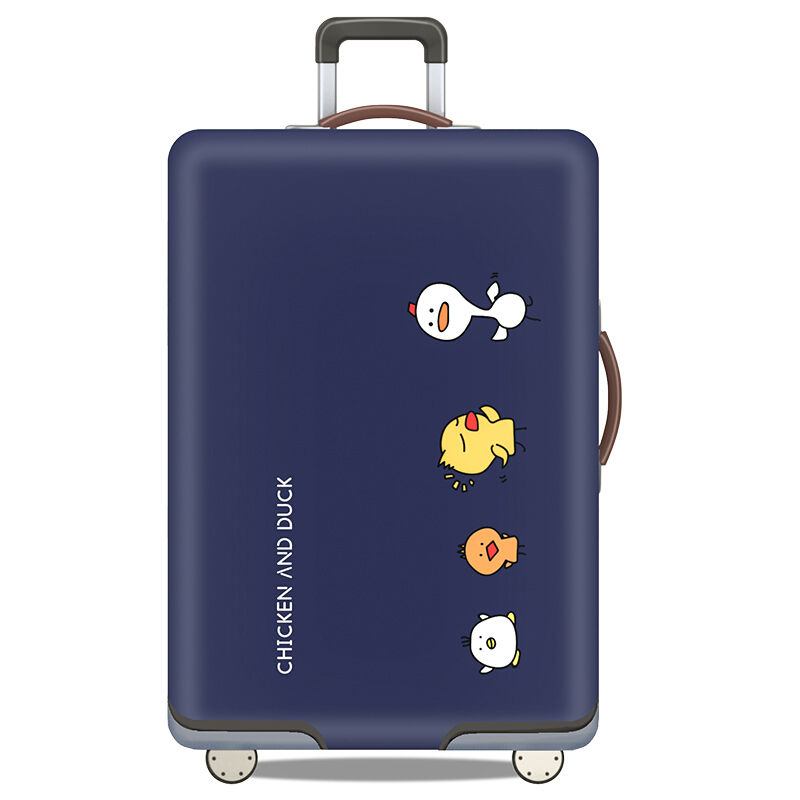 40000 km suitcase protective cover elastic suitcase cover pull rod suitcase cover thickened wear-resistant dust cover L size suitable for 26 / 27 / 28 / 29 inch sw2028 chicken and duck