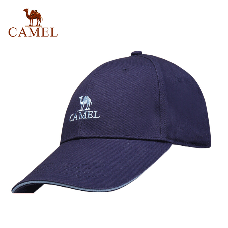 Camel outdoor baseball cap men's and women's windproof breathable outing sunshade duck tongue cap royal blue a8s3m2109 one size