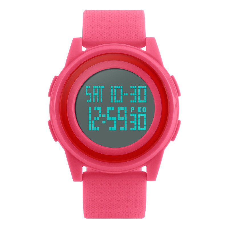 Timebeauty skmei watch men's sports leisure ultra-thin luminous student electronic watch 1206 rose red