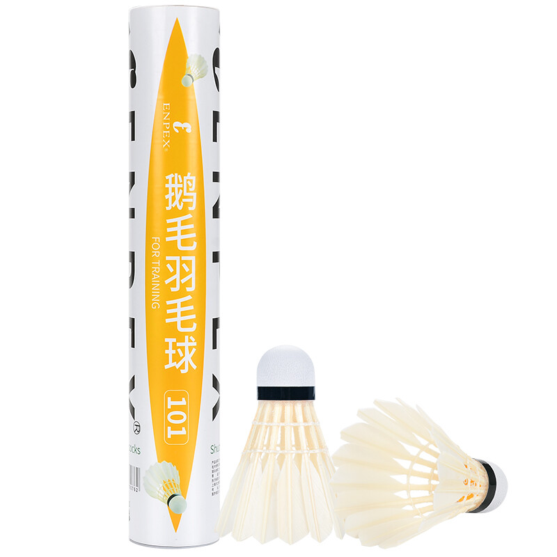 Lux enpex 12 Pack competition level badminton training competition durable goose feather ball 101