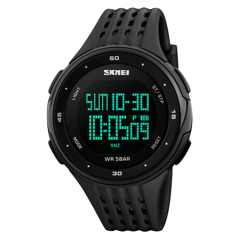 Timepiece skmei watch men's sports watch multifunctional student luminous electronic watch 1219 black