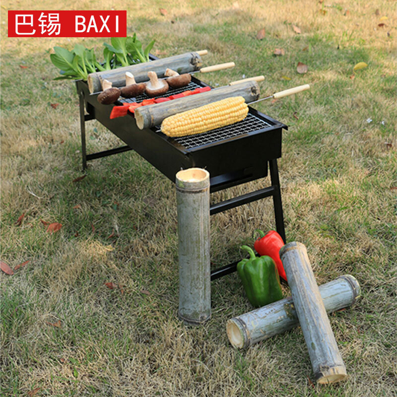 Basset barbecue grill outdoor portable charcoal barbecue grill barbecue grill frying oven large