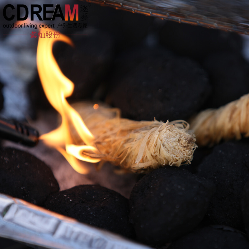 Dream chasing cdream barbecue oven igniter outdoor barbecue combustion supporting agent wax wood stick for fire ignition 12 pieces