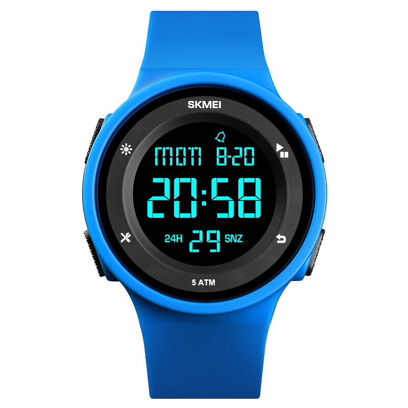 Timepiece skmei watch men's and women's outdoor sports student electronic watch luminous waterproof watch 1445 blue