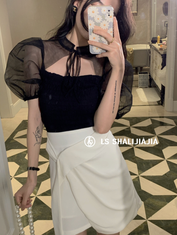 [LS] stitching design, personalized and versatile shirt 6133# jhy