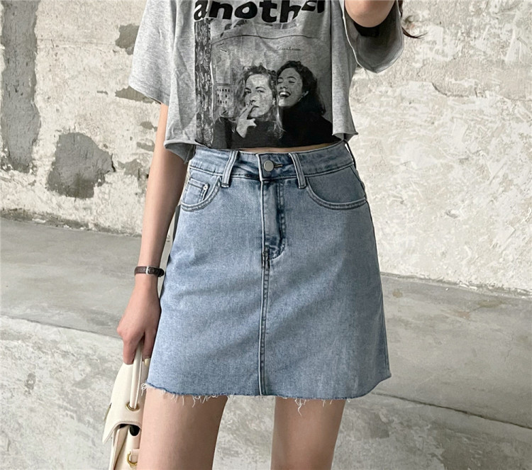 [M8 denim] fashionable temperament, versatile, slim skirt 51505# LSL