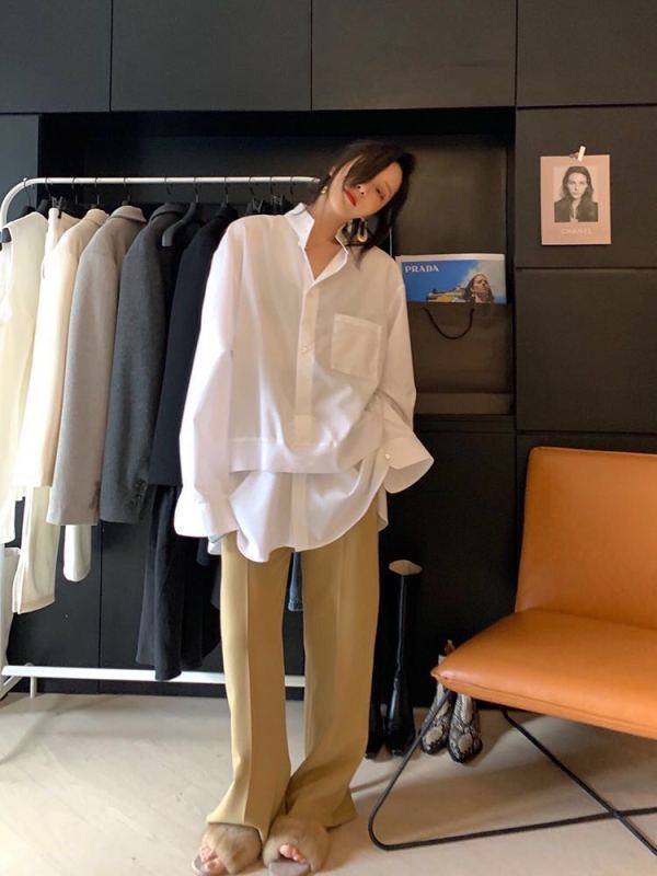 New in early autumn! [S. small time] two pieces of stitched loose shirt ys1-878# hjy