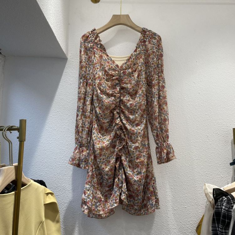 [LMK] Hong Kong Style Floral versatile dress 19131# hjy