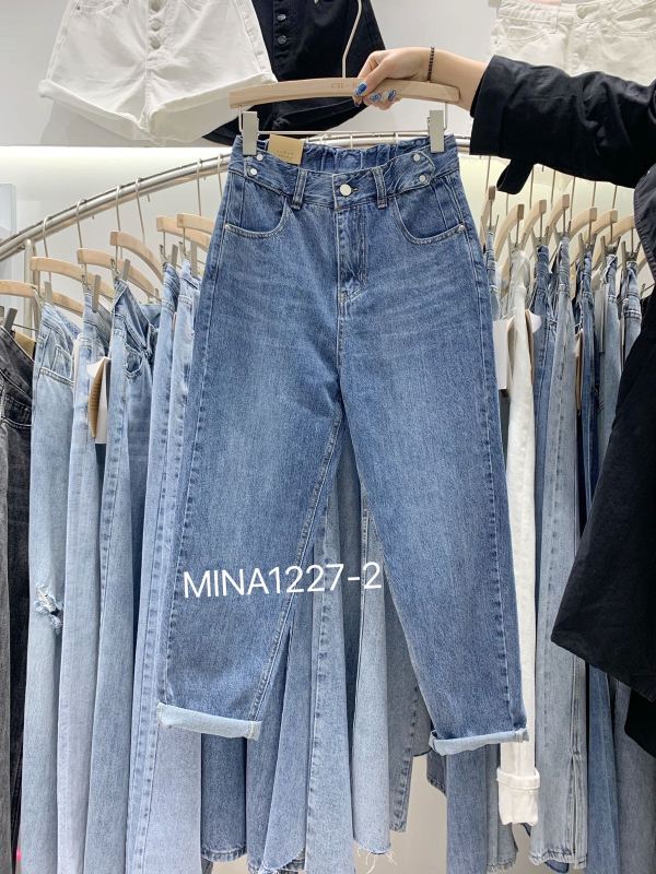 [Mina] loose fitting and versatile jeans 1227-2# LJF