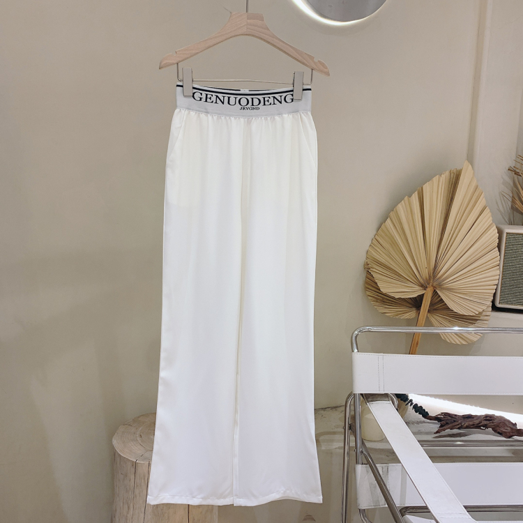 New in early summer! [Dajia] high waist straight tube Chiffon casual pants 21172# CLS
