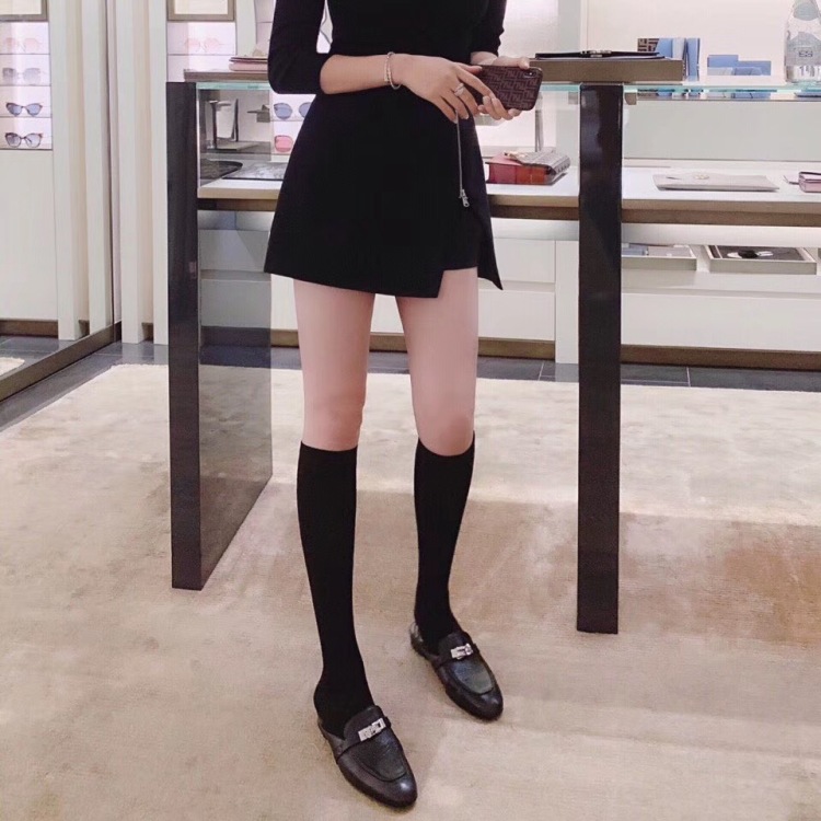 Original price 88.20! [Linna] simple temperament, side zipper, Korean casual shorts 8613# zxx