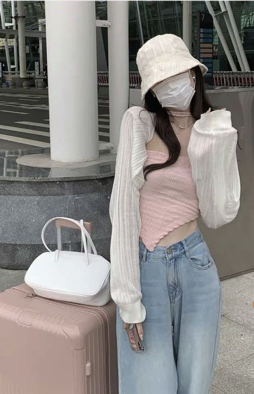 [fat woman's family] versatile foreign style casual strap vest 7109# HBx