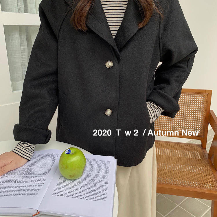 [TW2] college collar age reducing jacket (without interior matching) 16085# L