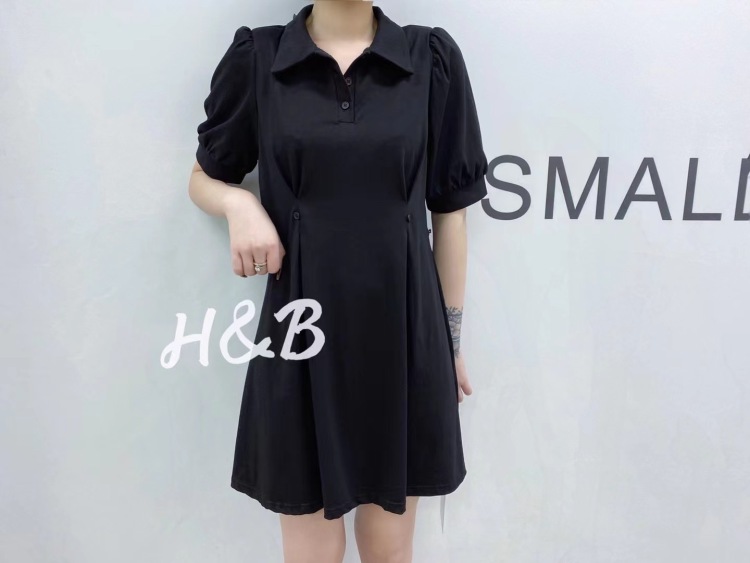 [Hb] Korean shirt collar waist dress 8050# QJY