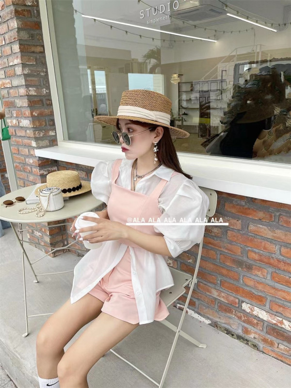 Original price 100.39! [ala] elegant and versatile Vest + slim casual Shorts Set (excluding shirt) 2237# JJ