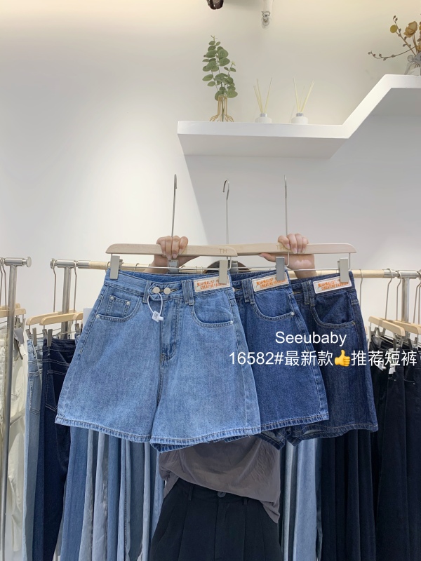 [T.H] Korean style versatile denim shorts 16582# LJF